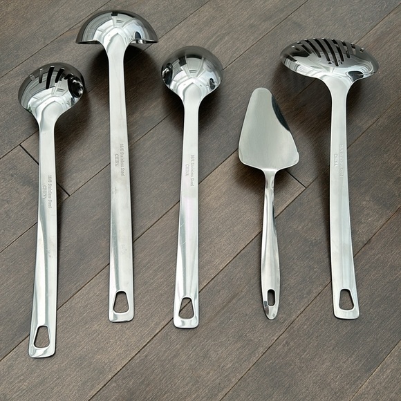 Kitchen Cooking Utensil Set, Stainless Steel High Quality Tools, Food Prep, 5 - Picture 3 of 4